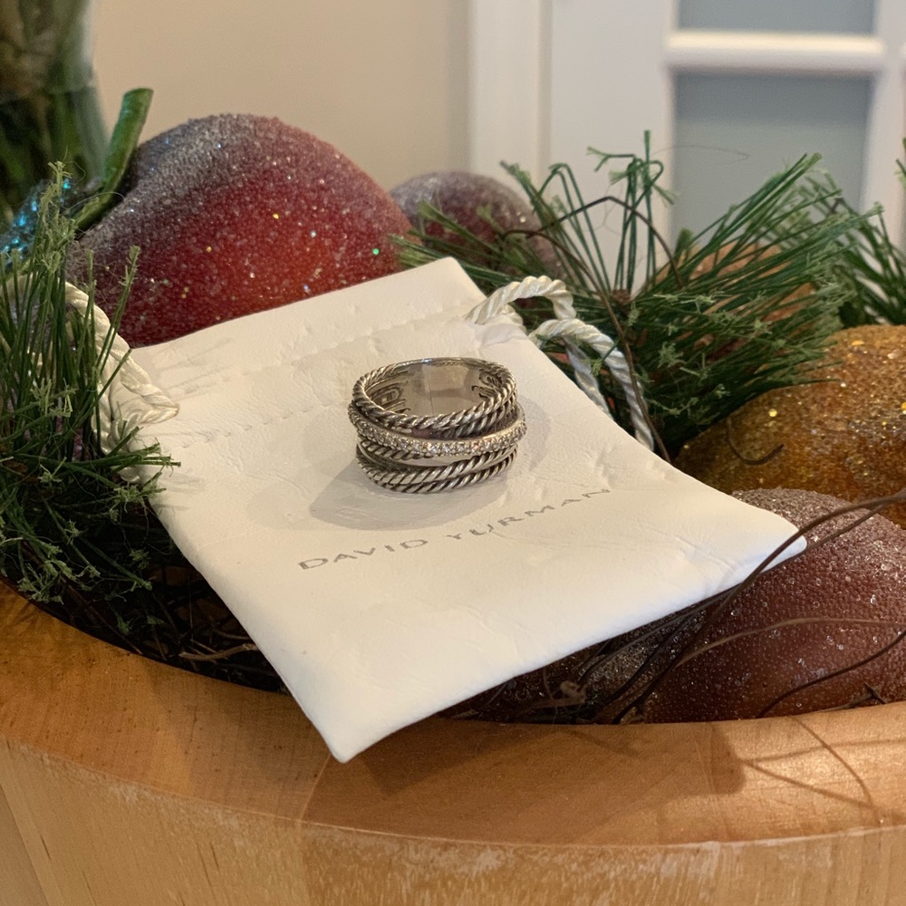 David Yurman Wide Crossover Ring